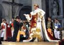 Napoleon's crowning cloak, collar, dress.