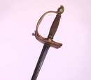 Revolution officer sword, pommel with knight helmet