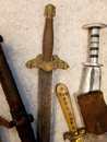 6 knives, africa and others + one extra scabbard