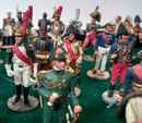 62 figurines maréchaux d'Empire, généraux et figures historiques, with booklets of Hachette collection.