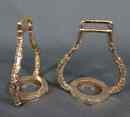 Pair of stirrups for light cavlry general 1 st Empire. Copy