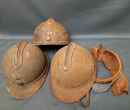 3 Adrian Adrian helmets 1915 type, WW I 