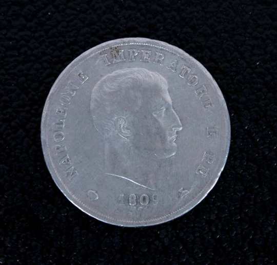 Napoléon 1809 King of Italia - 5 lires silver  M 