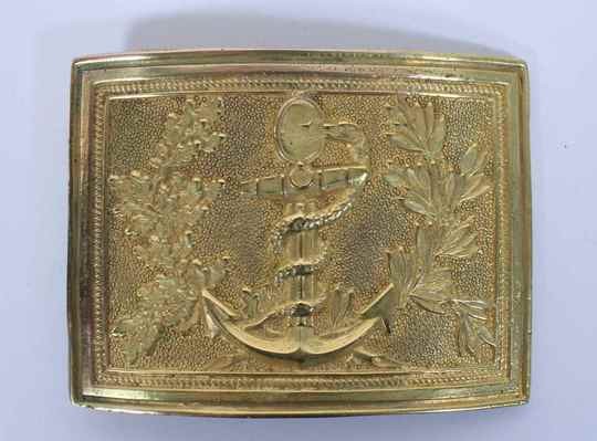 Plate for belt of surgeon of imperial marine, first Empire