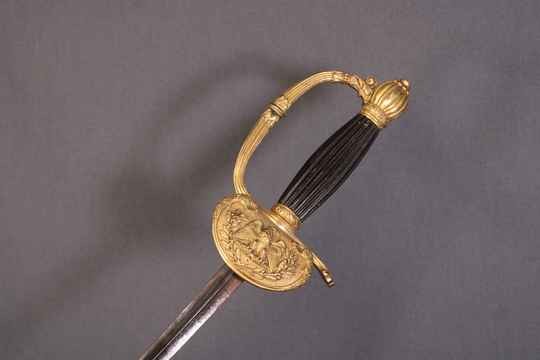 Sword for administration, with eagle, 2nd empire, goldened.