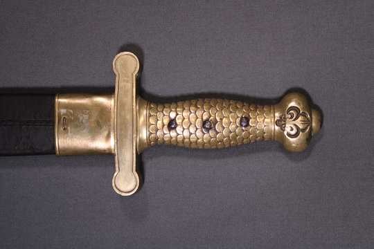 Sabre for foot artillery, restauration/ Louis Philippe, with lilly on pommel.