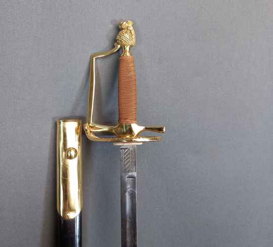 Sword for infantry officer, 1788 type, made in India. Revolution and Empire - Only one for sale