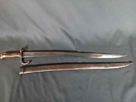 Bayonet for Chassepot rifle, second Empire.