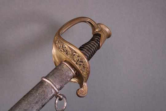  Infantry adjudant sabre, 1845 regulation type modsified 1882, WWI.