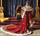 Napoleon's crowning cloak, collar, dress.