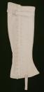 White gaiters in white cotton, price by pair