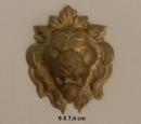 Lion heads in brass, new type
