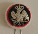 Pompon cockade with gold or silver eagle