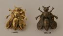 Gilded bee with pin - the unit