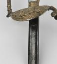 Sword: lion on guard, 1st  Empire and restoration, mother of pearl handle