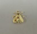 Bee in brass, no pin on back, 2 cm
