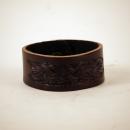 Bracelet cuir noir 3 cm - copie