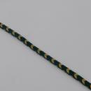Special for frogs: 6 mm green and yellow braid
