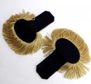 Epaulettes gold, thin fringes (5,5 cm long)