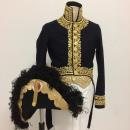 Field marshal or generals bicorns, bordered with ostrich feathers