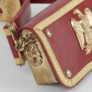 Cartridge pouch for light cavalry officer, all red