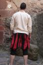 Maximilian - Pantalon de lansquenet noir et rouge