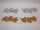 Repeat Pattern Oak Leaf (with acorn), gold or silver, limited stock, price by pair