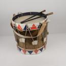 Painted drum, with old baldric