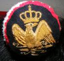 Pompon cockade with gold or silver eagle