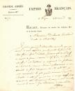 2 documents- Médecine- Ministre de la guerre oct 1791-Directeur des services des hôpitaux militaires de la Grande Armée 1807