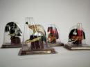 Rare Del Prado mini helmets (25), with plates by Lordeyin painted lead, sold together