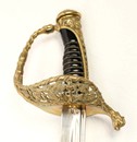 Marine officer sabre by Coulaux Klingenthal, scabbard with lines on sides