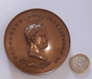 Napoleon in Saint Helena, 1816. Bronze medal, 77 mm