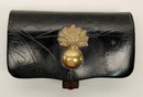 Gendarmerie last quarter of XIX th century. Ammunition pouch casket + 3 pairs epaulettes