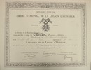 Legion d'Honneur, 3 rd republic with box and 2 diplomas