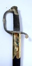  Infantry officer sabre, 1821 type, with new scabbard, ray skin handle.