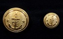 Gilded buttons with anchor and 3 stars, 14 and 23 mm