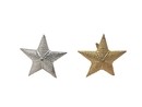 Stars in embroideries style, 2 colours: 18,5 mm