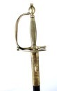 Officer sword 1786 type. All brass hilt, pommel 1767 type, new blade and scabbard.