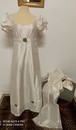 First french empire silk dress with scarff and small bag