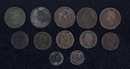  Napoléon III, 12 coins 2 to 10 centimes