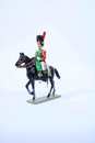 Figurines box Lucotte. Garde municipale de Paris, 2nd regiment. 13 soldiers on foot, one officer on horse