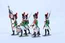Figurines box Lucotte. Garde municipale de Paris, 1 st regiment. 13 soldiers on foot, one officer on horse - copie