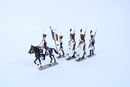 Figurines box Lucotte - 67 th reg of line 12 soldiers on foot, one officer on horse .