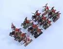 Figurines 2 box Lucotte. 12 chasseurs à cheval de la Garde Impériale, including 6 têtes de colonne