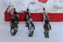 Eclaireurs de la garde. 6 figurines Lucotte includibg trumpeter, flag holder and officer