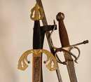 3 swords for decoration. Rapier, tizona del cid...
