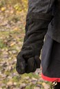 Black embroidered gloves - copie