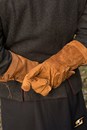 Black embroidered gloves - copie