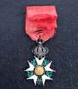 Order: Légion d'Honneur, original medal of chevalier, second Empire (1852-1870) with its original ribbon.